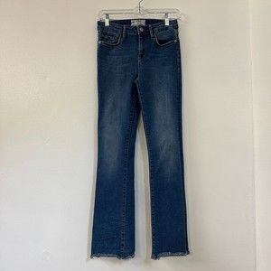 Free People Fringed Hem Jeans Size 26
